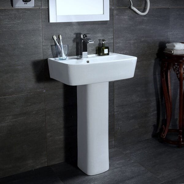 4086 WH SWISH Pedestal Basin - Image 3