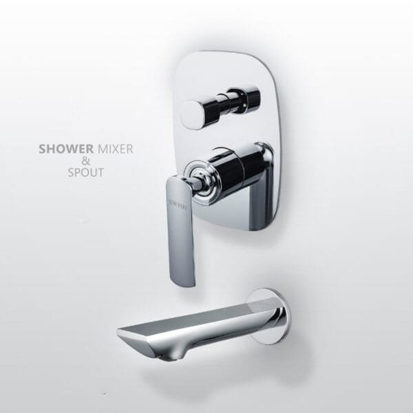 704811 SWISH Paris Shower Mixer 4 Way & Spout - Image 3