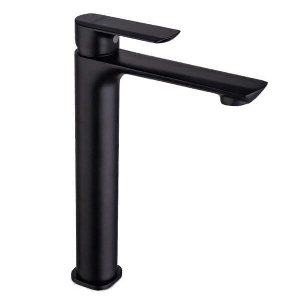 832213-MB SWISH Black Planate Long Basin Mixer