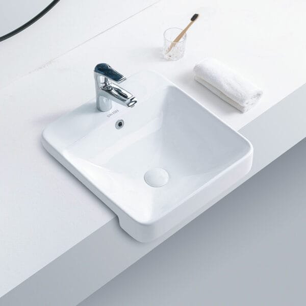 CB 0300119-00 SWISH Semi Recessed Counter Basin - Image 3