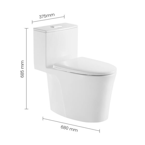 WC 0100146-00 SWISH Commode - Image 2