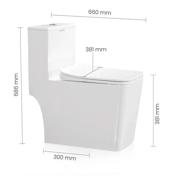 5144 WH SWISH Commode - Image 2