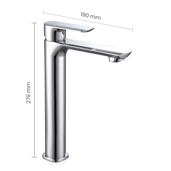 832213 SWISH Long Basin Mixer - Image 2