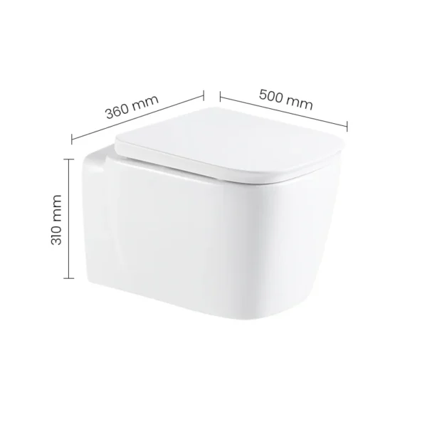 WC 0200147-00 SWISH Wall Hung Commode - Image 2