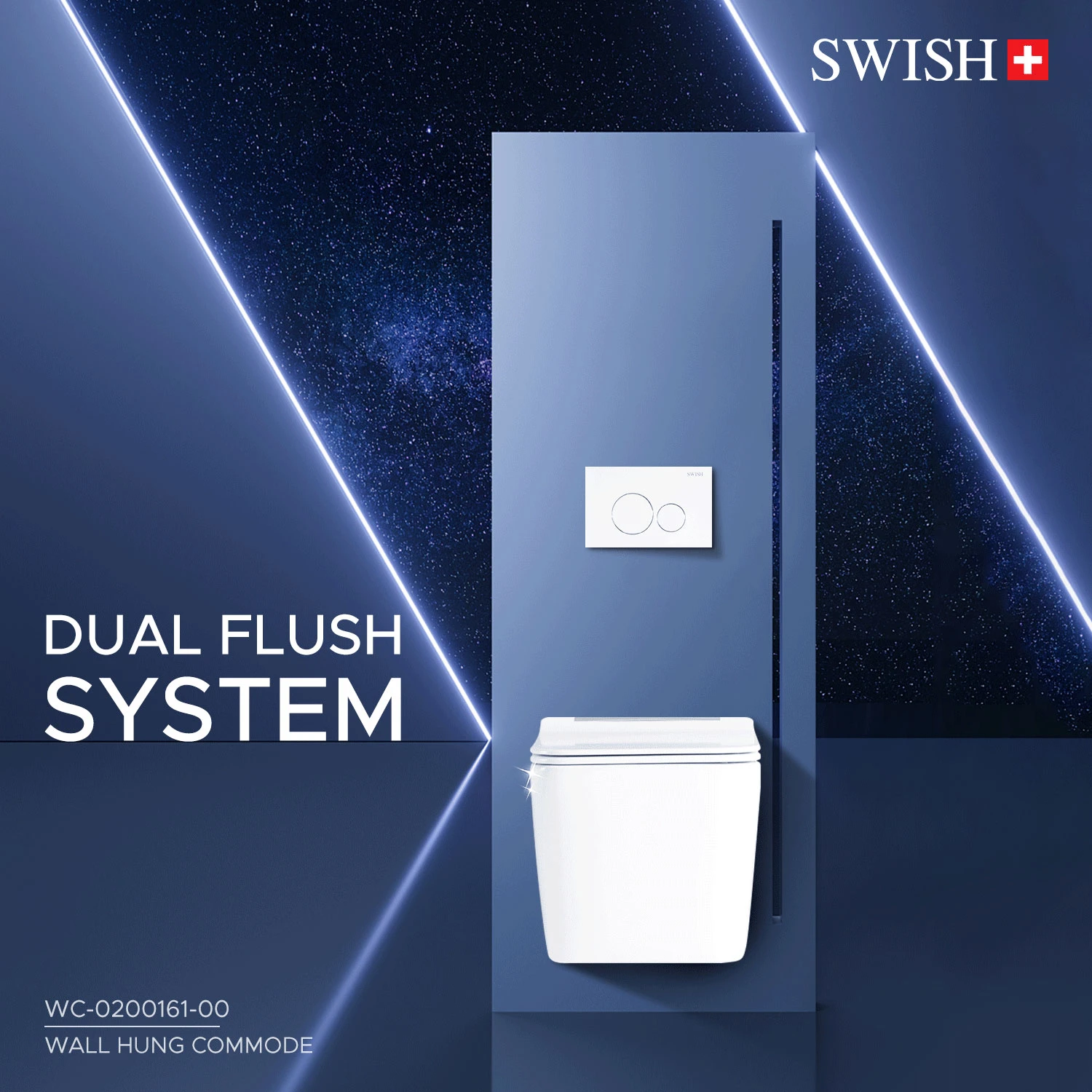 WC 0200161-00 SWISH Wall Hung Commode Storytelling Image