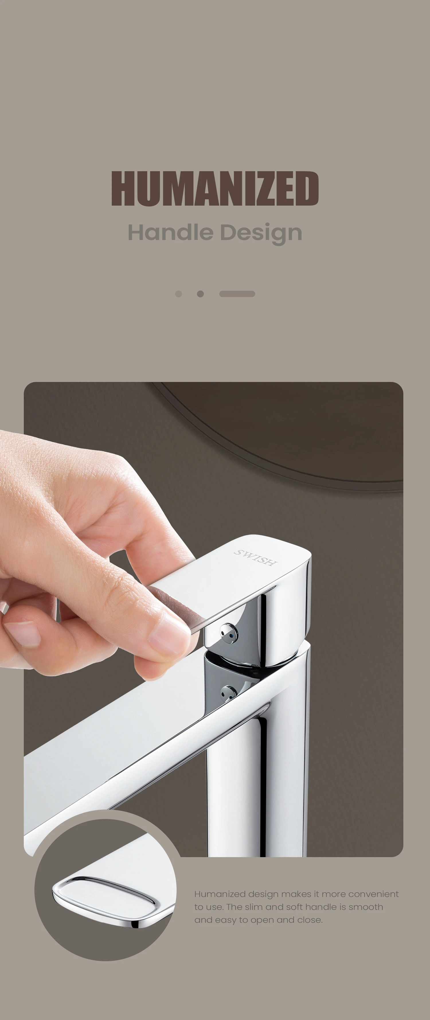 BF 0100137-00 SWISH Long Basin Mixer Storytelling Image
