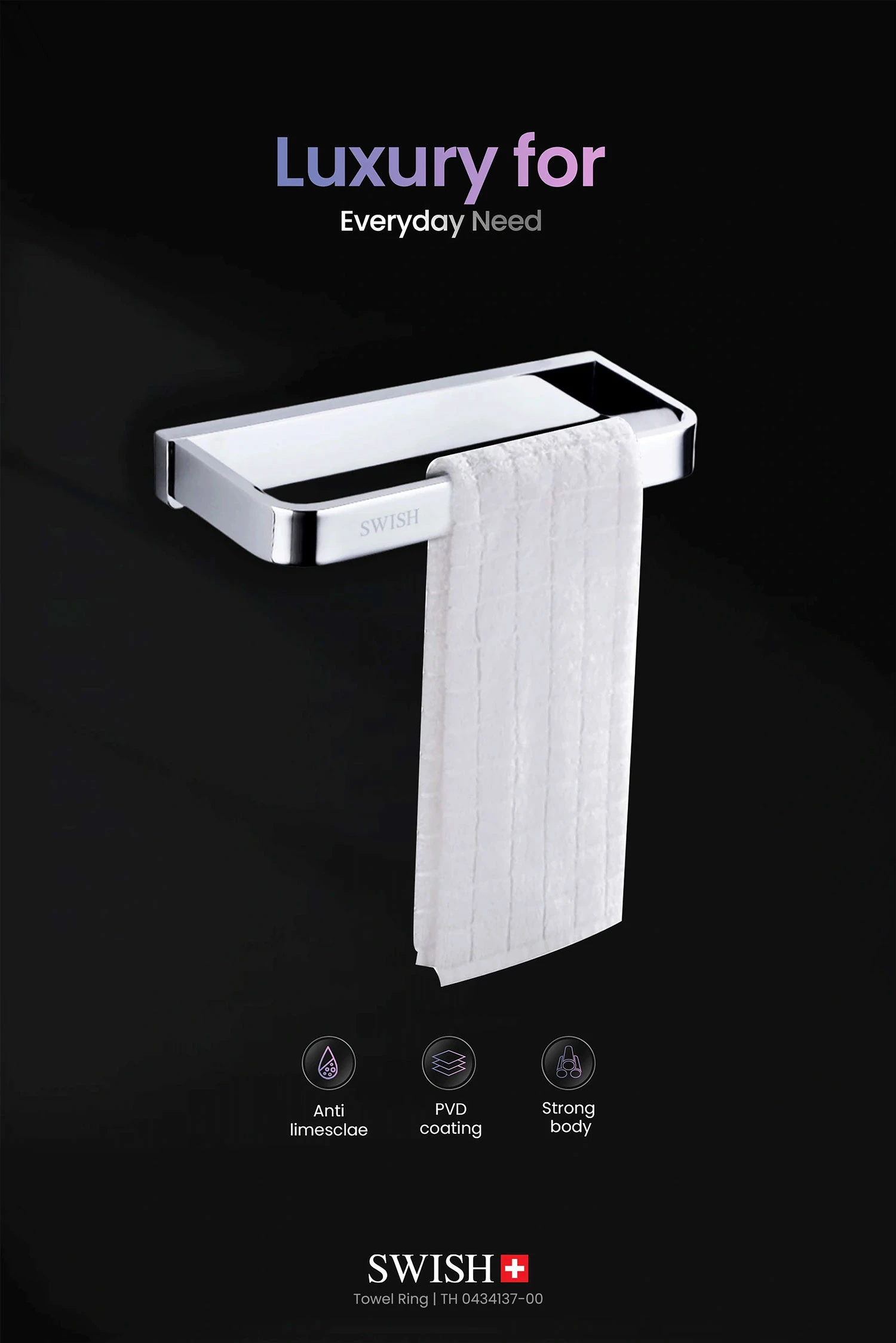 Picasso – TH 0434137-00 SWISH Towel Ring Storytelling Image