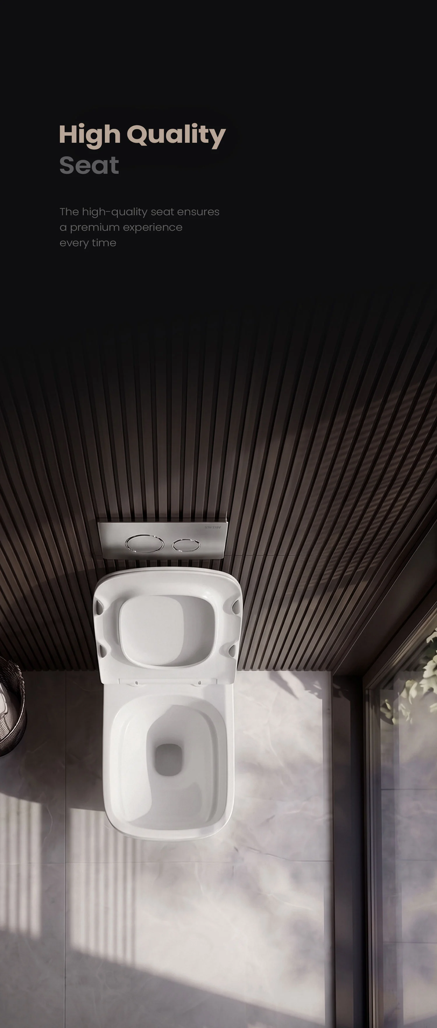 WC 0200166-00 SWISH Wall Hung Commode Storytelling Image