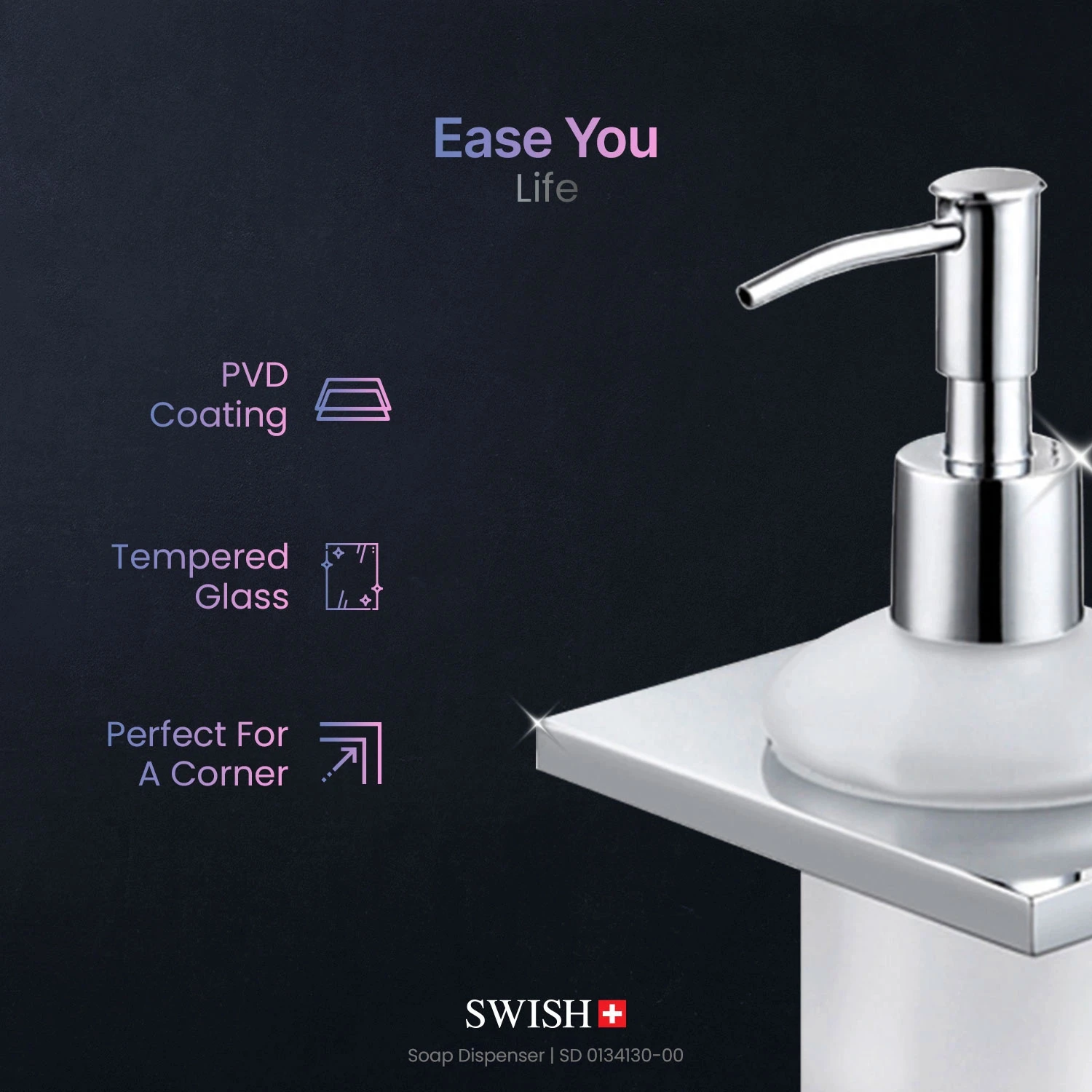 SD 0134130-00 SWISH Liquid Dispenser Storytelling Image